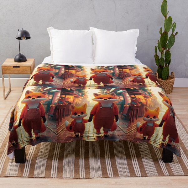 Item preview, Fox Portrait. walking down the street designed and sold by FoxVibes.