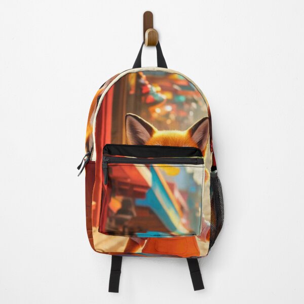 Item preview, Fox Portrait. walking down the street designed and sold by FoxVibes.