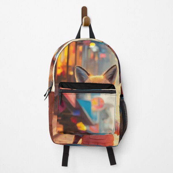 Item preview, Fox Portrait. walking down the street designed and sold by FoxVibes.