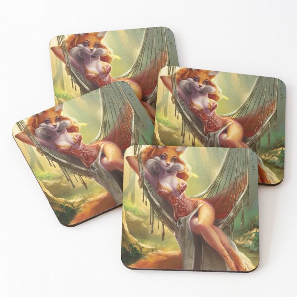 Item preview, Fox Portrait. sexy fox lady, fox person designed and sold by FoxVibes.