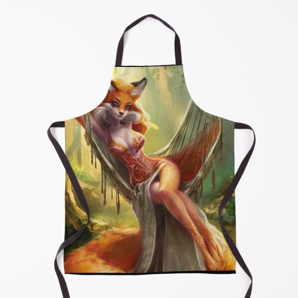 Item preview, Fox Portrait. sexy fox lady, fox person designed and sold by FoxVibes.