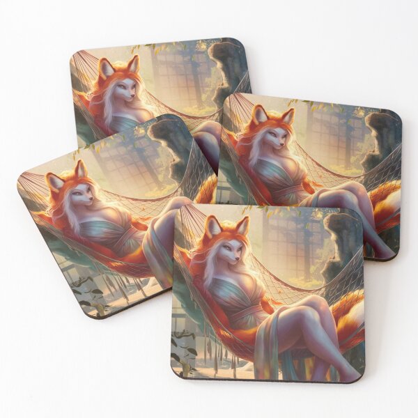 Item preview, Fox Portrait. sexy fox lady, fox person designed and sold by FoxVibes.