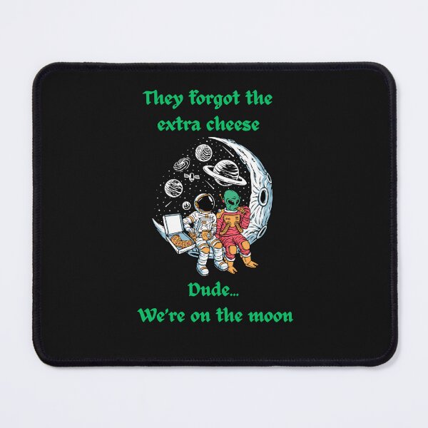 Item preview, Astronaut and Alien Sharing A Pizza designed and sold by AlienOccupation.