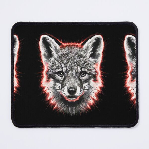 Item preview, Fox Portrait. monochrome face portrait designed and sold by FoxVibes.