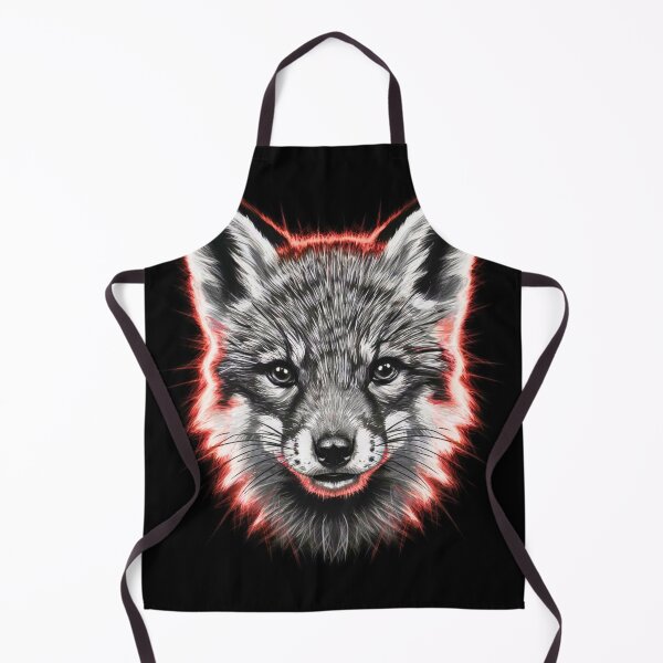 Item preview, Fox Portrait. monochrome face portrait designed and sold by FoxVibes.