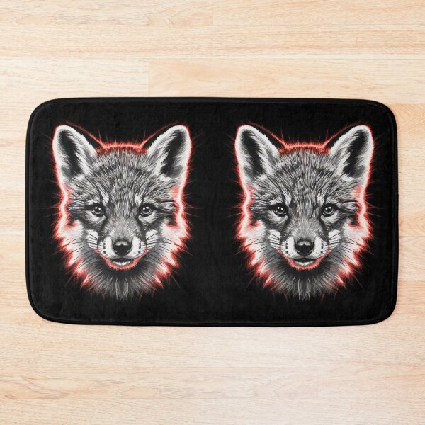 Item preview, Fox Portrait. monochrome face portrait designed and sold by FoxVibes.