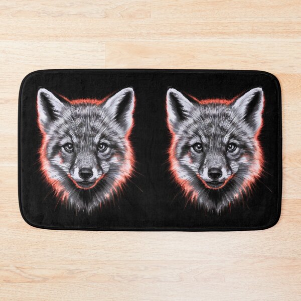 Item preview, Fox Portrait. monochrome face portrait designed and sold by FoxVibes.