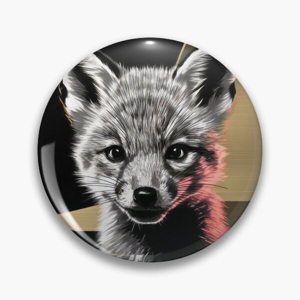 Item preview, Fox Portrait. monochrome face portrait designed and sold by FoxVibes.