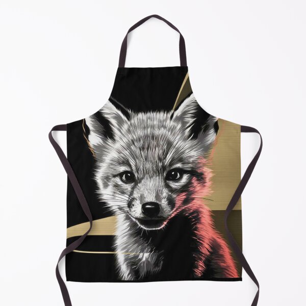Item preview, Fox Portrait. monochrome face portrait designed and sold by FoxVibes.