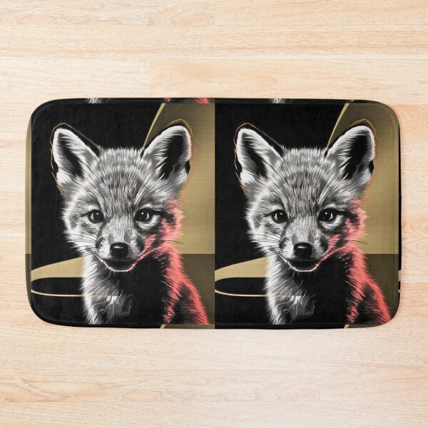 Item preview, Fox Portrait. monochrome face portrait designed and sold by FoxVibes.