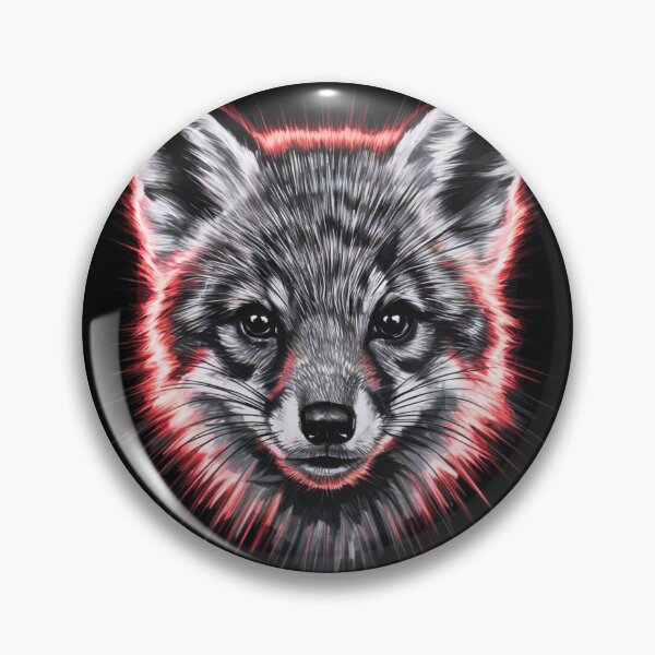 Item preview, Fox Portrait. monochrome face portrait designed and sold by FoxVibes.