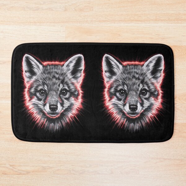 Item preview, Fox Portrait. monochrome face portrait designed and sold by FoxVibes.