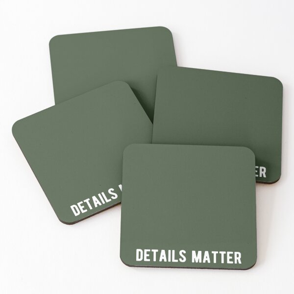 Item preview, Details Matter Jack Reacher Quote Green designed and sold by bossbehaviour.