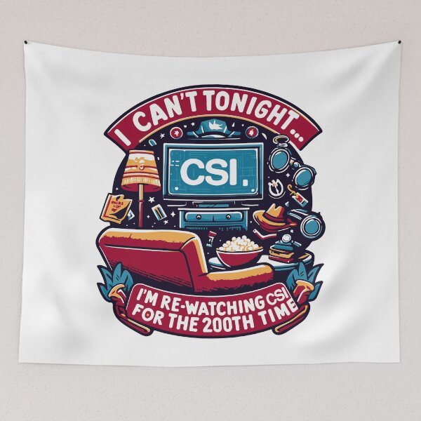 Item preview, Re-Watching CSI - Colorful designed and sold by Shrouded Unraveled.