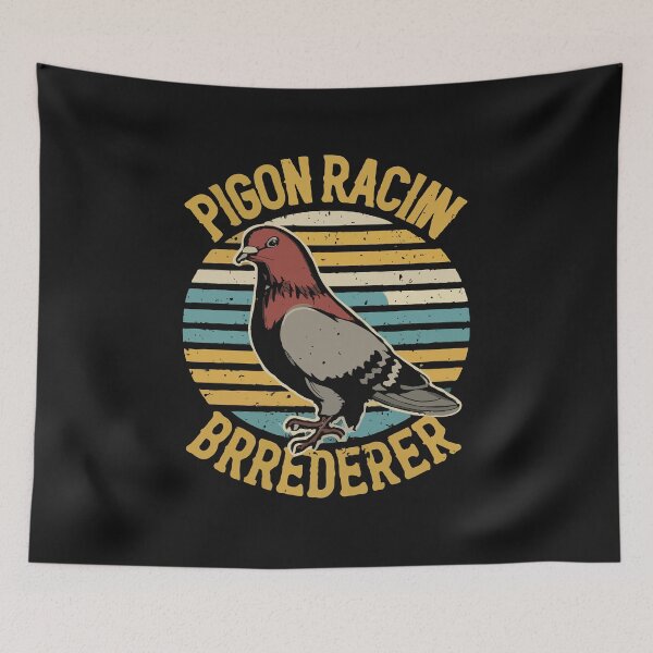 Item preview, Pigeon Racing Breeder Retro Tee designed and sold by MizoX7.