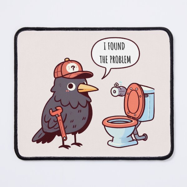 Item preview, Plumber Crow designed and sold by LemuellTrends.