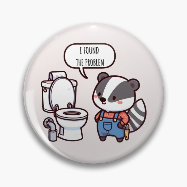 Item preview, Plumber Badger designed and sold by LemuellTrends.