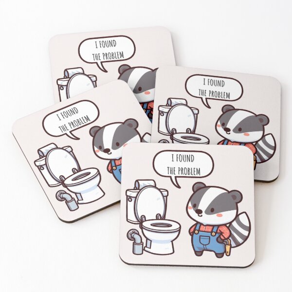 Item preview, Plumber Badger designed and sold by LemuellTrends.
