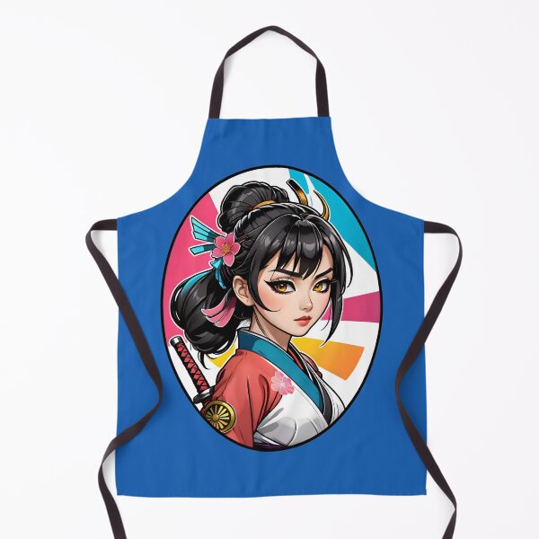 Aperçu de l'œuvre Cute Anime Samurai Warrior Girl créée et vendue par TheArtOfPat.