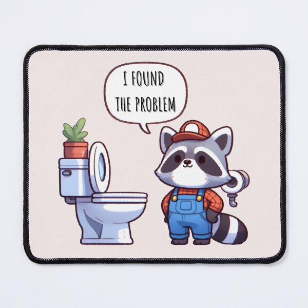 Item preview,  Plumber Raccoon designed and sold by LemuellTrends.
