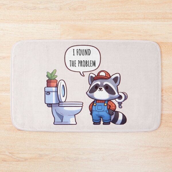 Item preview,  Plumber Raccoon designed and sold by LemuellTrends.