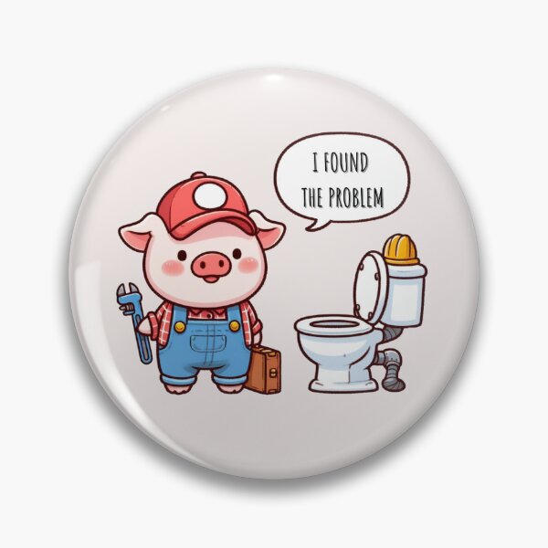 Item preview, Plumber Pig designed and sold by LemuellTrends.