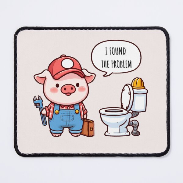 Item preview, Plumber Pig designed and sold by LemuellTrends.