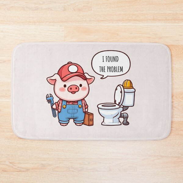Item preview, Plumber Pig designed and sold by LemuellTrends.