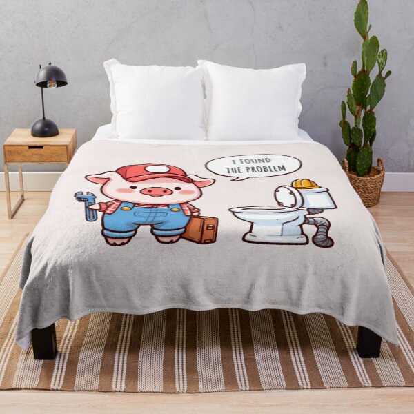 Item preview, Plumber Pig designed and sold by LemuellTrends.
