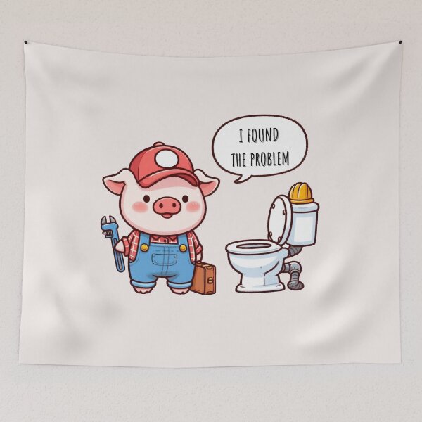 Item preview, Plumber Pig designed and sold by LemuellTrends.