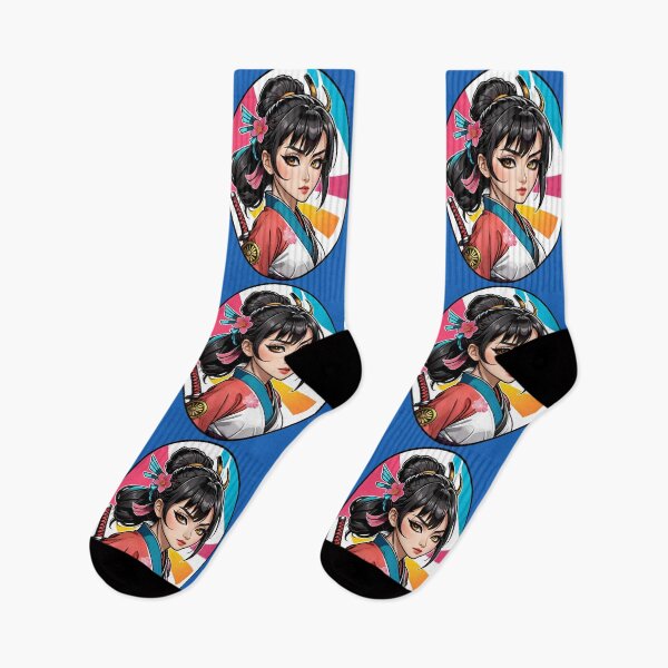 Item preview, Cute Anime Samurai Warrior Girl designed and sold by TheArtOfPat.