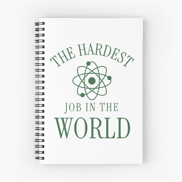 Item preview, THE HARDEST JOB IN THE WORLD ATOM designed and sold by LovePeaceShop.