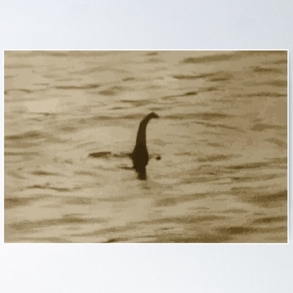 Item preview, Famous Loch Ness Scotland Monster Photo Paint By Number Vintage Style designed and sold by Sarcastic Narwhal.