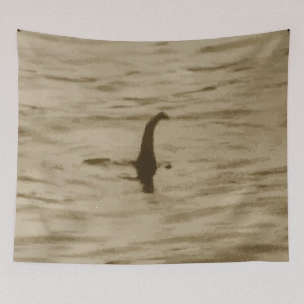 Item preview, Famous Loch Ness Scotland Monster Photo Paint By Number Vintage Style designed and sold by Sarcastic Narwhal.