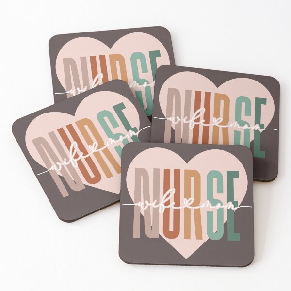 Item preview, Wife Mom Nurse Typography Mother's Day Nurse Appreciation Week designed and sold by darkskydelights.