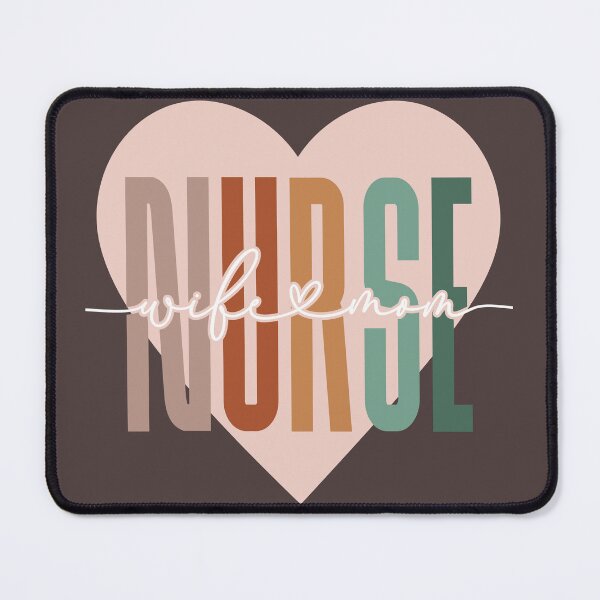 Item preview, Wife Mom Nurse Typography Mother's Day Nurse Appreciation Week designed and sold by darkskydelights.