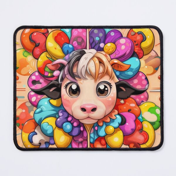 Item preview, cow pattern with rainbow designed and sold by Iiibear888.
