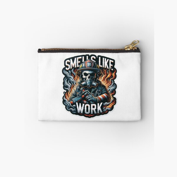 Item preview, Skeleton Firefighter Smells Like Work designed and sold by BrinaandPops.