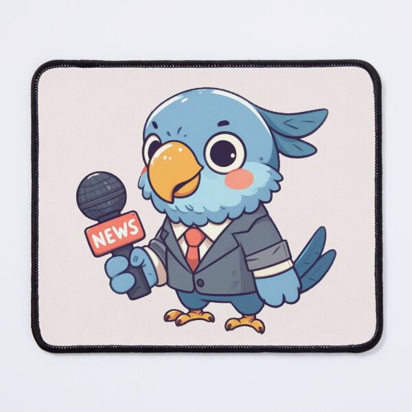 Item preview, Journalist Parrot designed and sold by LemuellTrends.