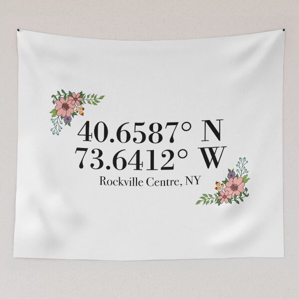 Item preview, Rockville Centre, NY Coordinates designed and sold by mynameisliana.