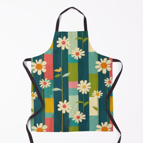 Item preview, Cute cream flowers on a colourful abstract striped background designed and sold by PrettyPinkSkies.