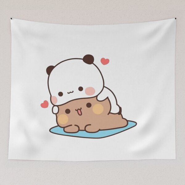 Item preview, Bubu And DuDu Hugging Panda Bear And Browne Love 2024 designed and sold by DaresToDream.