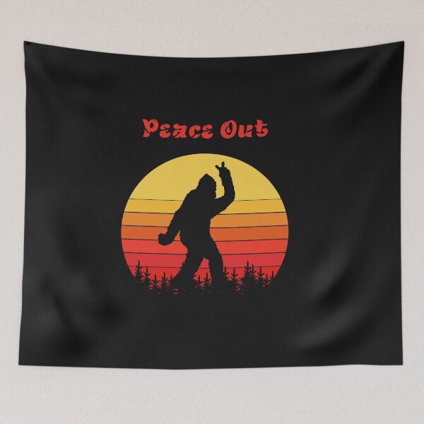Item preview, Bigfoot Says Peace Out designed and sold by AlienOccupation.