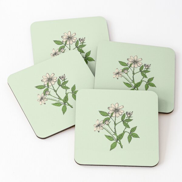 Item preview, Cream Pompon Rose Bloom Single 1-7 Petals Almost Flat designed and sold by zenithcreative.