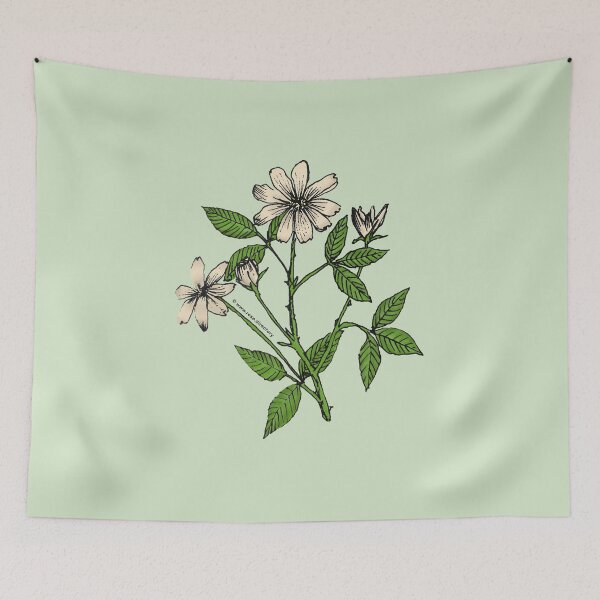Item preview, Cream Pompon Rose Bloom Single 1-7 Petals Almost Flat designed and sold by zenithcreative.