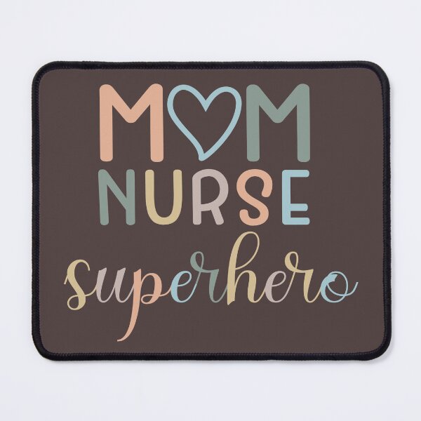 Item preview, Mom Nurse Superhero Typography Mother's Day Nurse Appreciation Week designed and sold by darkskydelights.