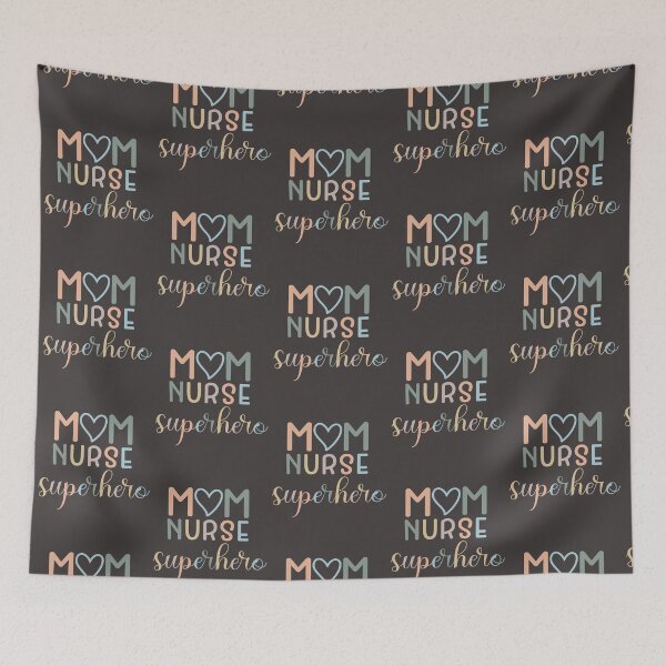 Item preview, Mom Nurse Superhero Typography Mother's Day Nurse Appreciation Week designed and sold by darkskydelights.