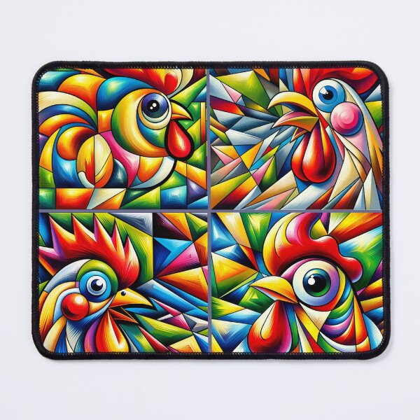 Item preview, Quad Cubist Cluckers designed and sold by CountryBreezes.
