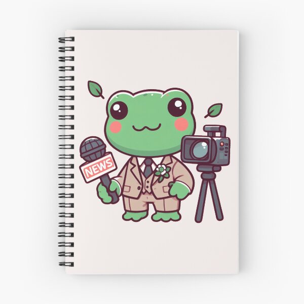 Item preview, Journalist Frog designed and sold by LemuellTrends.