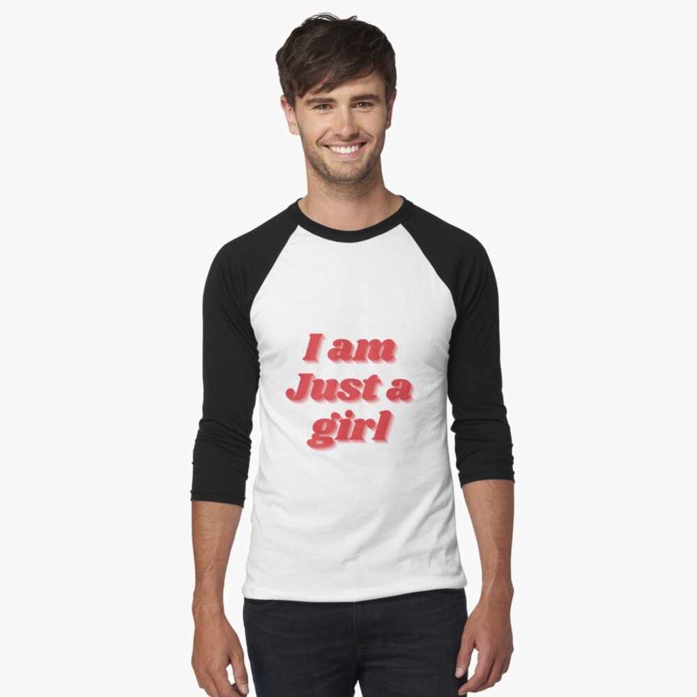 Vista previa del artículo con la obra «Camiseta ¾ estilo béisbol», diseñado y vendido por girlstrend.